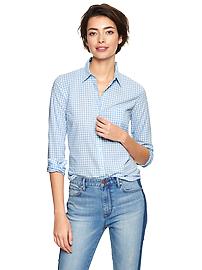 Midlife chic essential - gingham shirt, wardrobe staples 2014