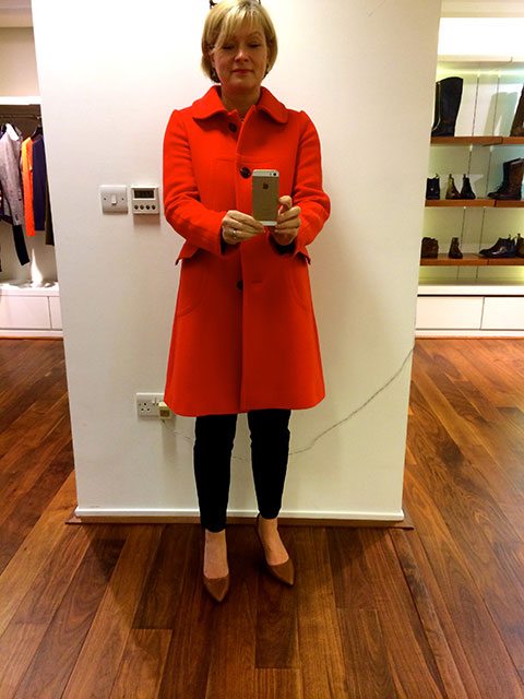 Gant orange coat 2014