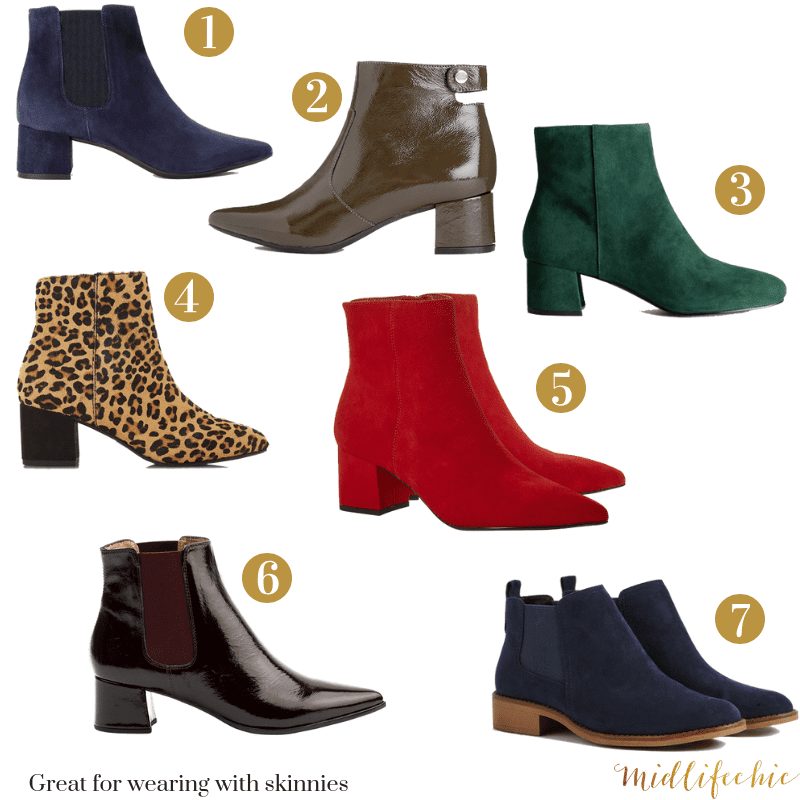 best ankle boots for different trouser shapes