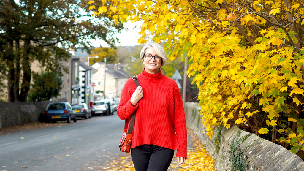 Midlifechic jeans and casual jumper