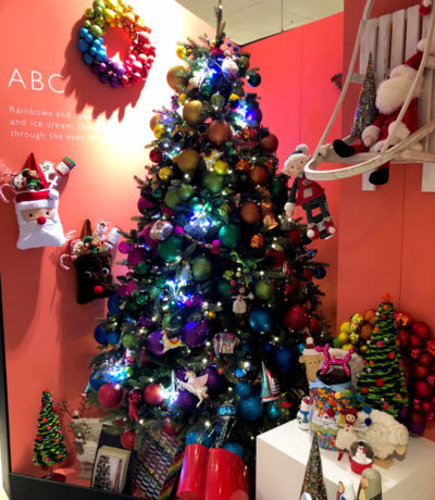 children's Christmas baubles - ABC theme