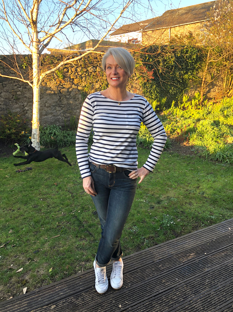 simple breton and jeans