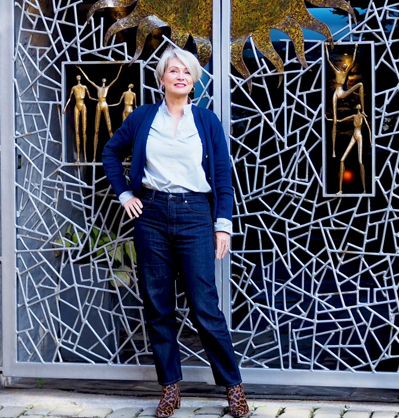 Uniqlo denim jeans review try on AW20 Midlifechic