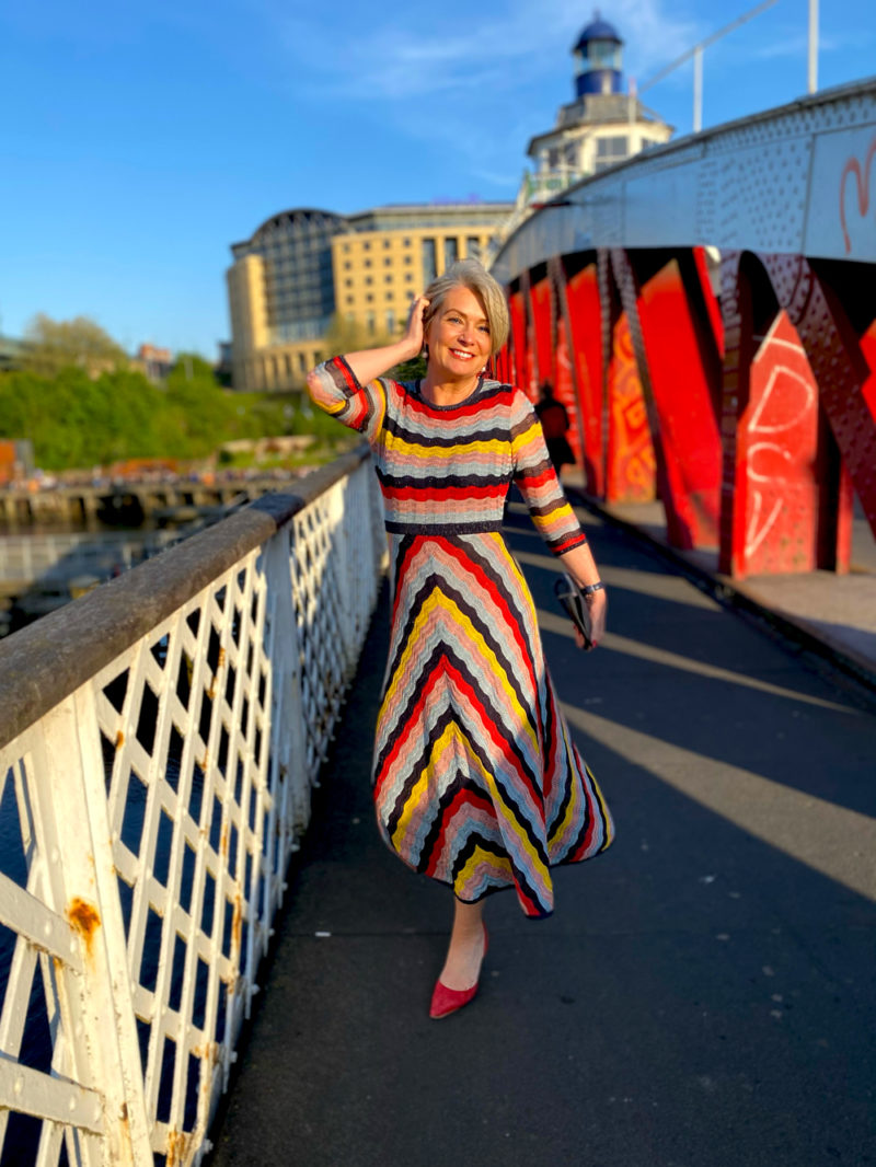 Midlifechic striped dress, Newcastle