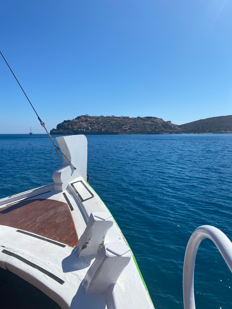 Visiting Spinalonga - the boat across