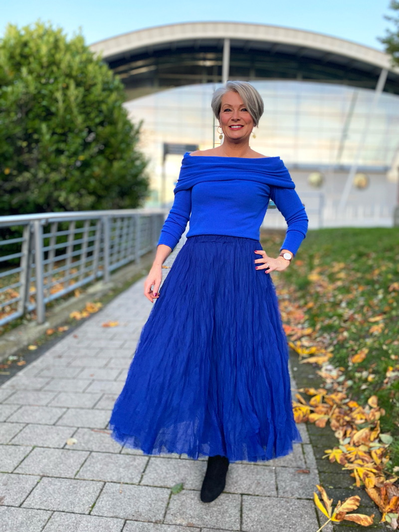 Winter party style for women over 50 Midlifechic