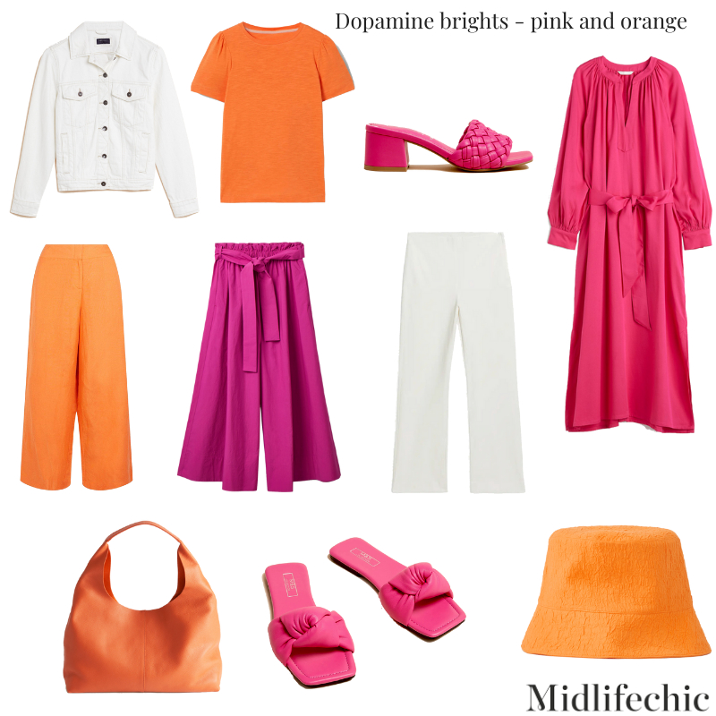 Bright colours to lift spring outfits