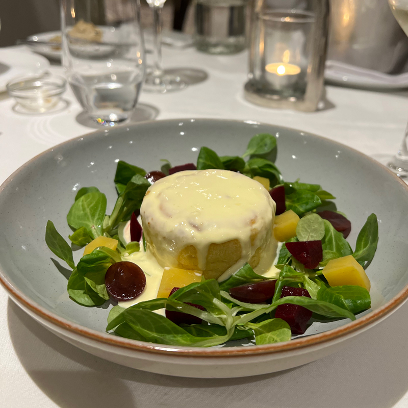 Goats-cheese-souffle bijou hotel in North Yorkshire - Wensleydale Hotel