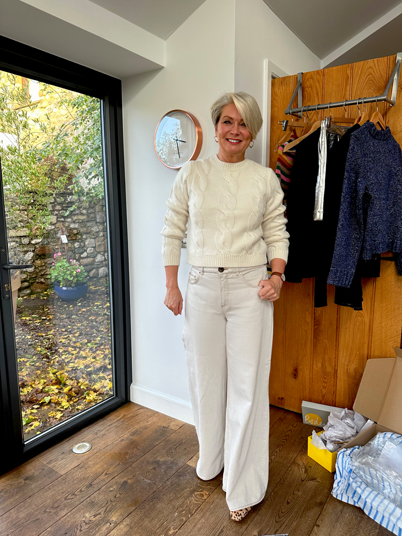 Winter white Christmas looks for women over 50