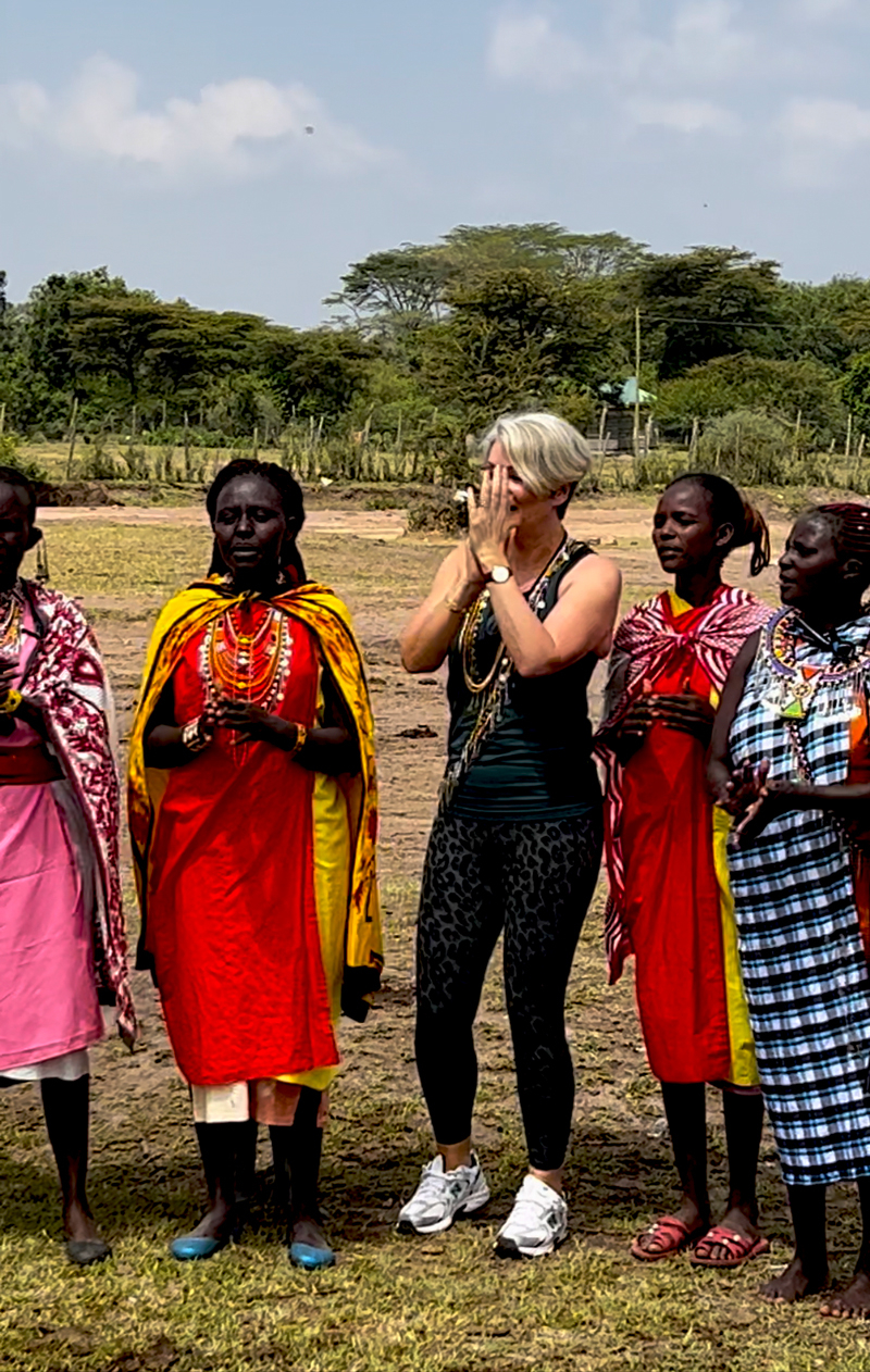 Nikki Garnett Masai dancing