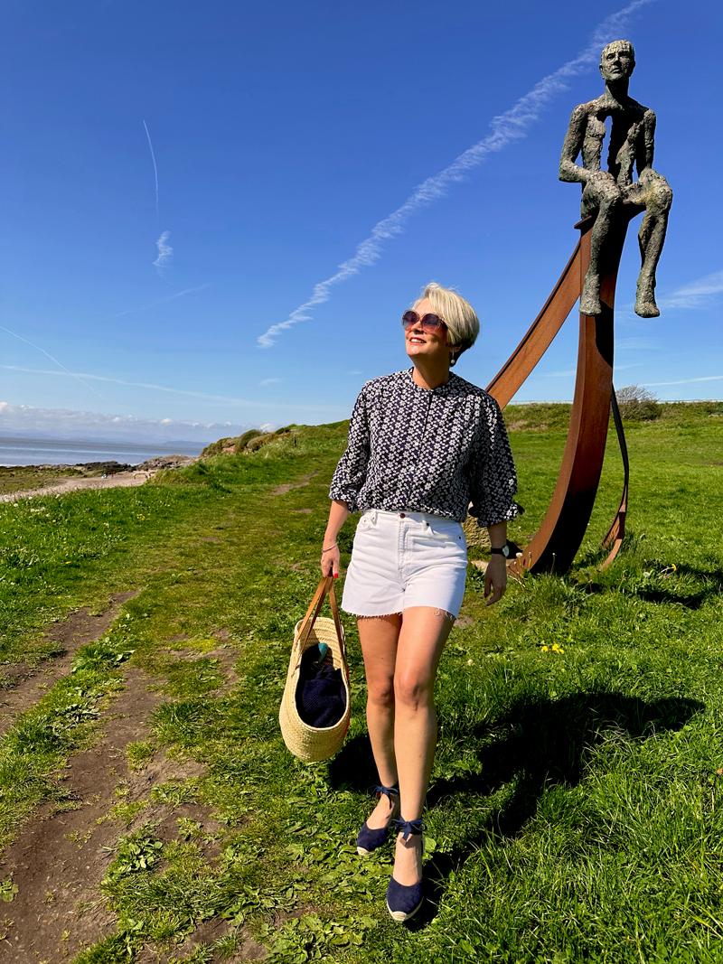 Stylish Shorts Outfit for Summer - Midlife in Bloom