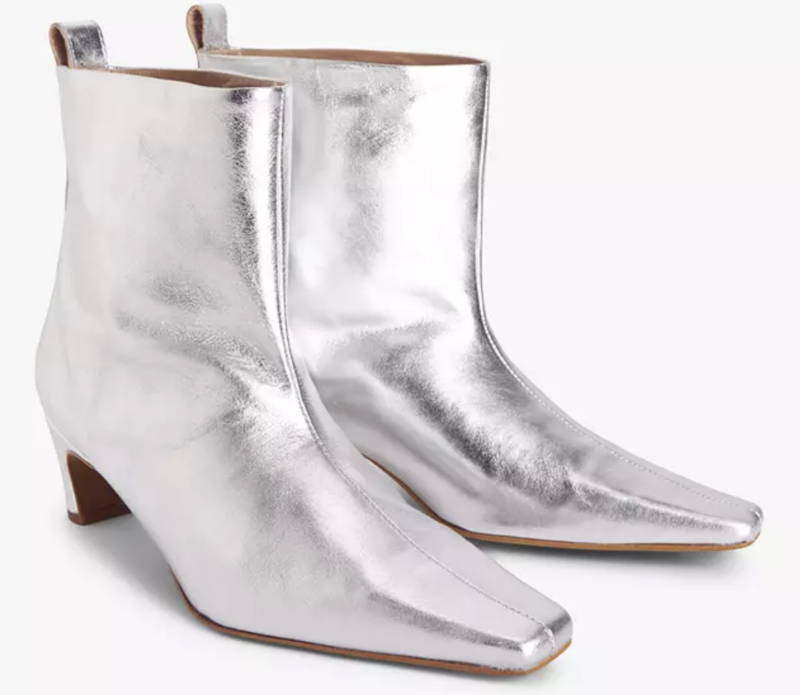 silver ankle boots AW23