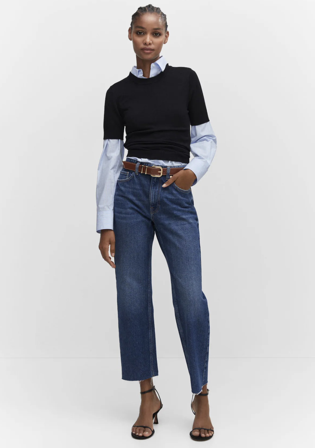 Best straight leg cropped jeans for women over 50