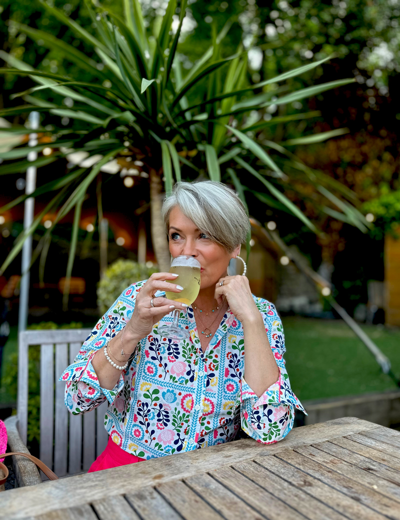 Boden-Sienna-blouse Midlife outfits for sunny weather