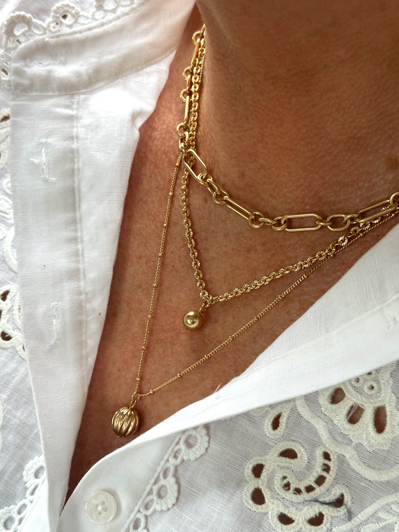Boden-3-layer-necklace Outfits for changeable summer days