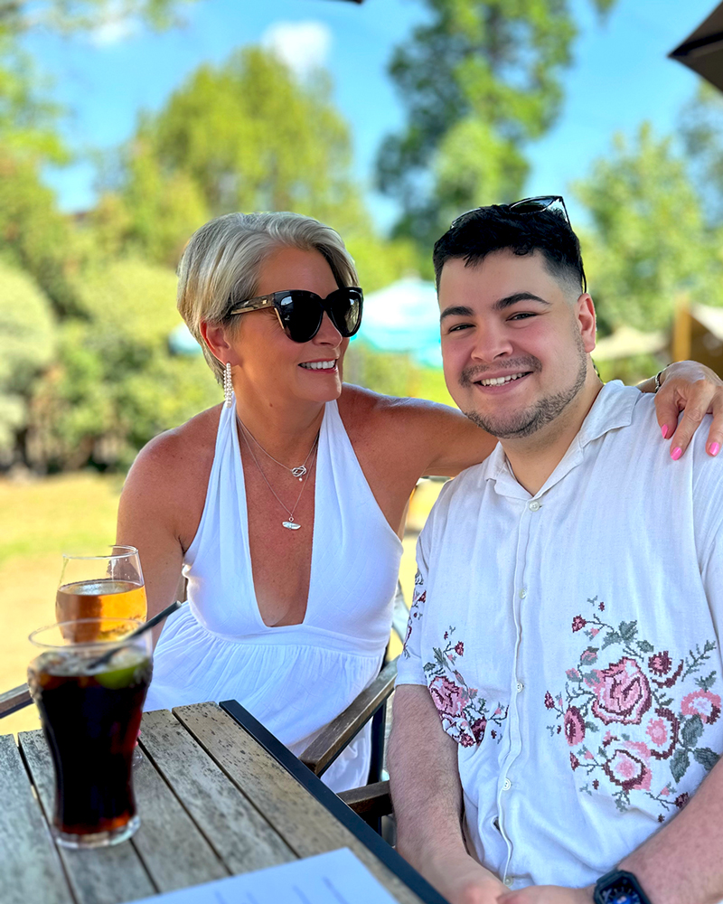 Nikki Garnett and eldest son