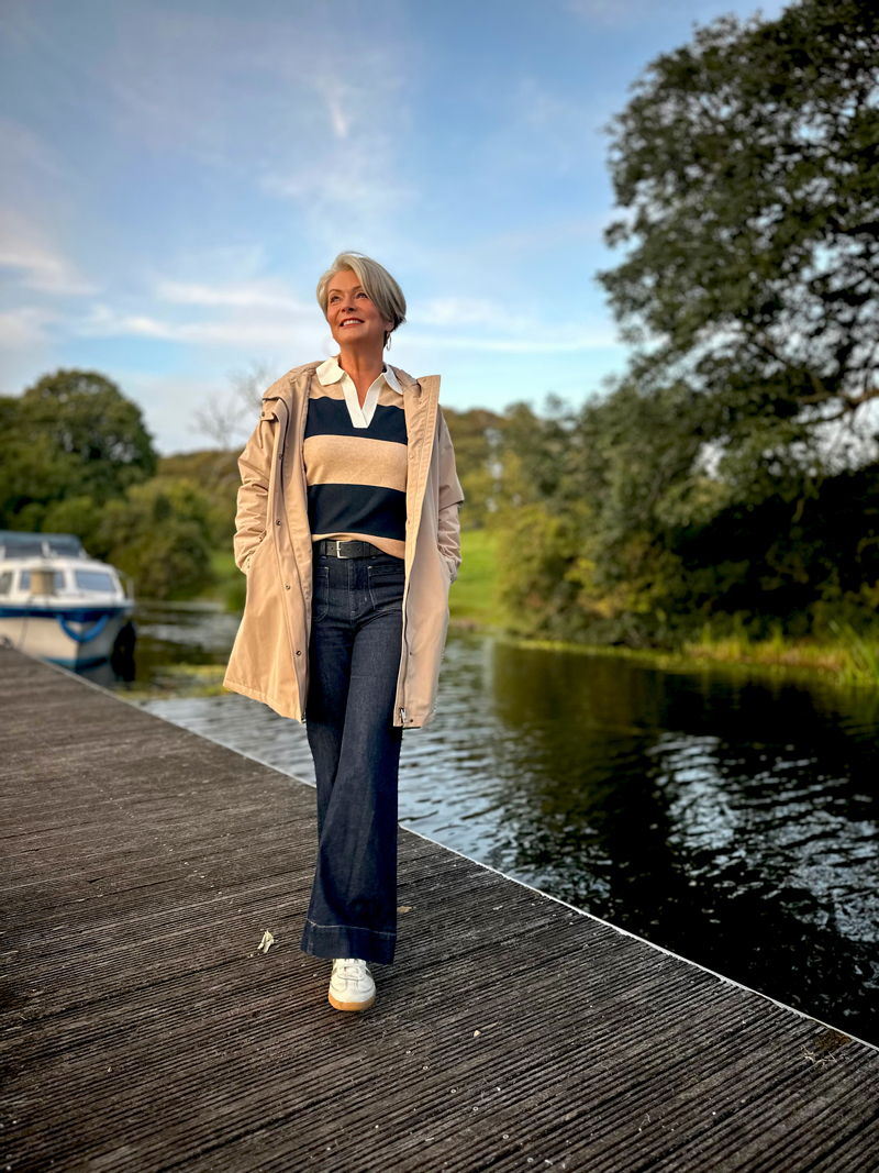 Nikki-Garnett,-M&S-AW25,-beige-raincoat Nikki Garnett, Midlifechic, M&S