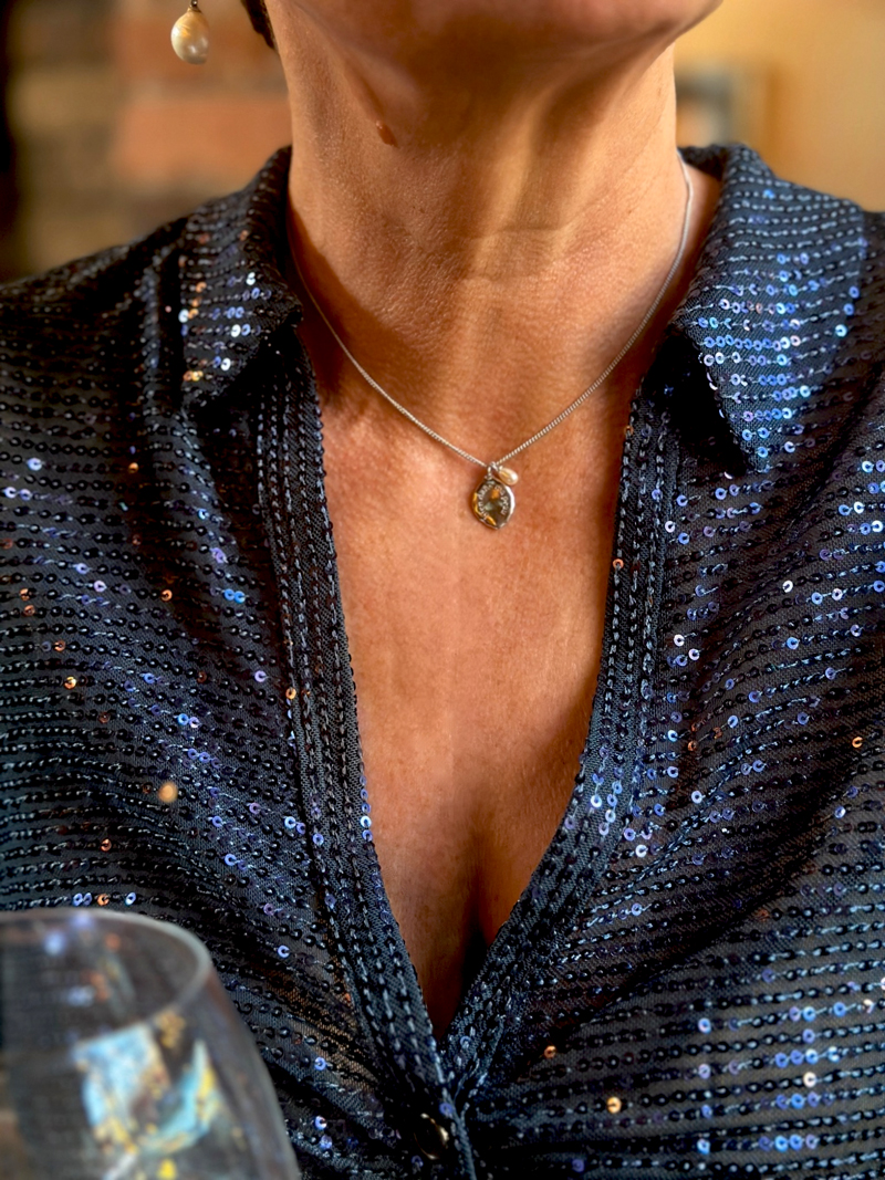 Bien dans ma peau silver necklace