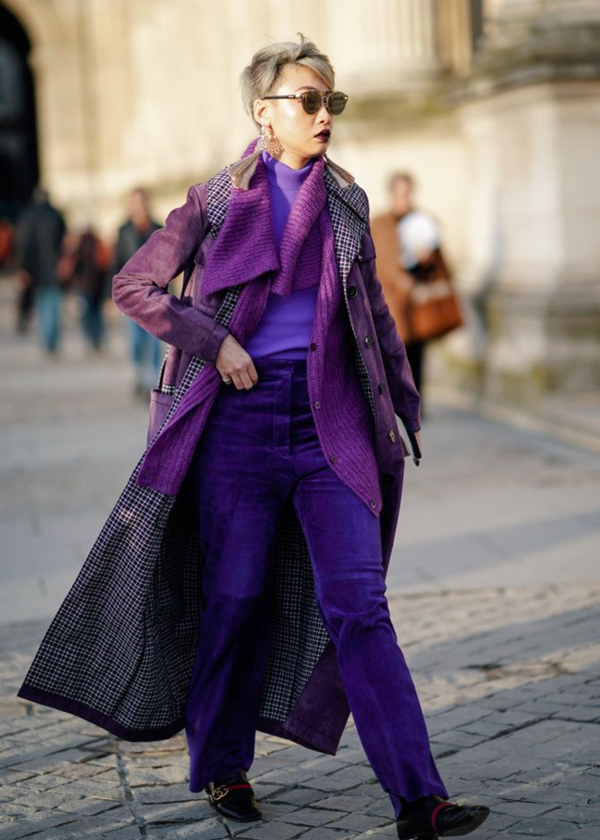 Purple-2 easy midlife outfit styling tricks