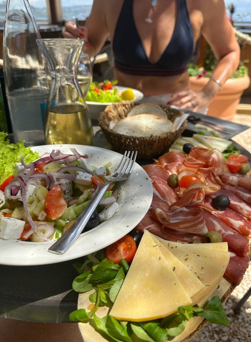 Crotia-food-beach midlife sailing holiday